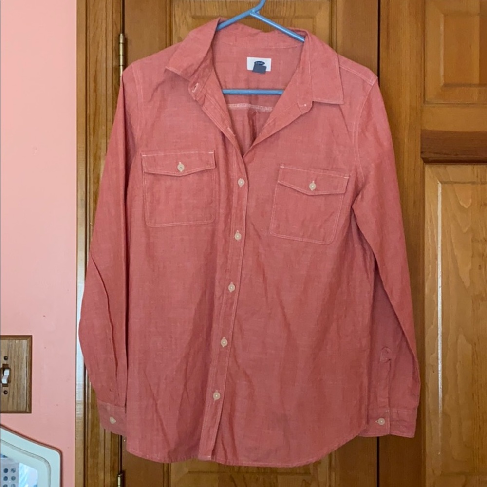 Pink old navy button down